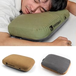 portable memory foam neck pillow for camping, travel & outdoor rest
