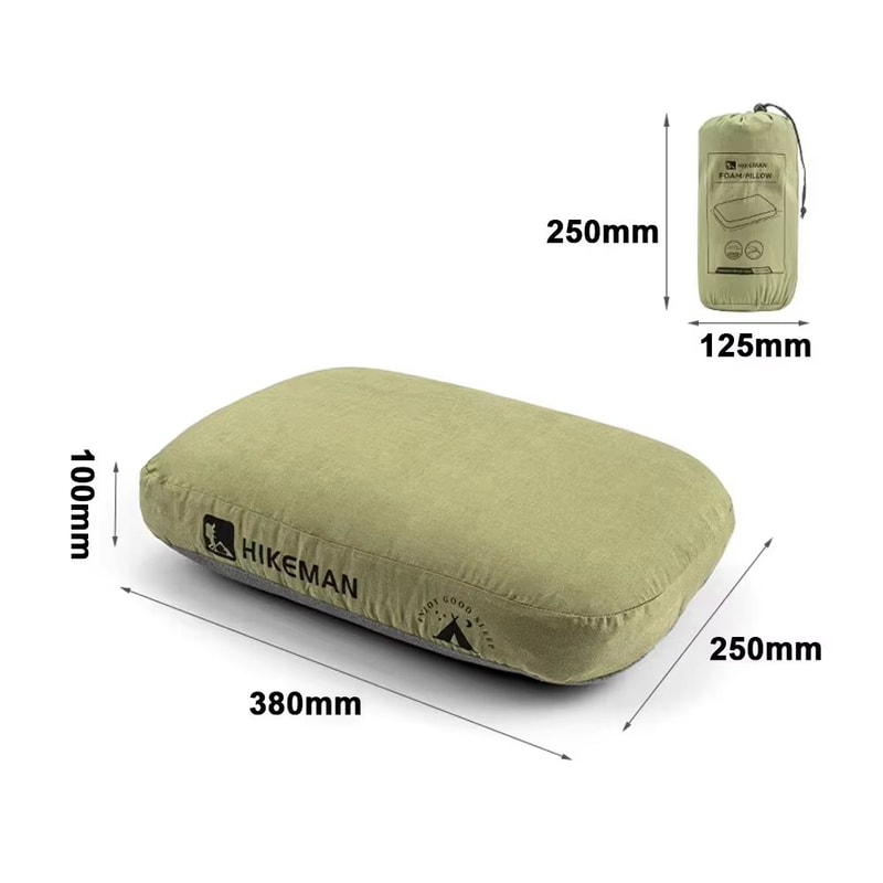 Portable Memory Foam Neck Pillow For Camping Travel Outdoor Rest 7