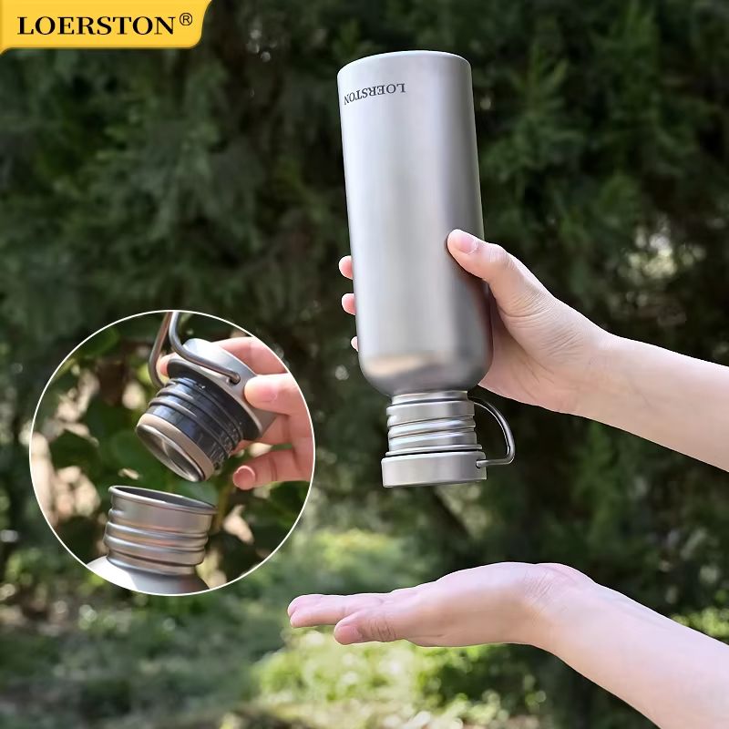 Portable Pure Titanium Sports Water Bottle For Outdoor Cycling And Camping 1