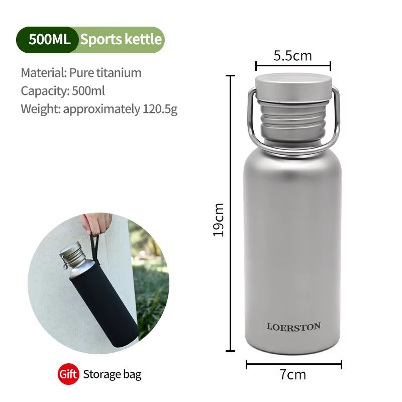 Portable Pure Titanium Sports Water Bottle For Outdoor Cycling And Camping 6