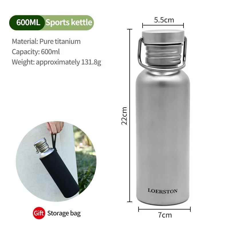 Portable Pure Titanium Sports Water Bottle For Outdoor Cycling And Camping 7