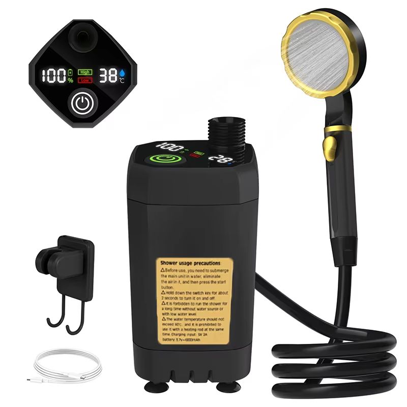 Outdoor Waterproof Portable Electric Shower Pump With Digital Display 10