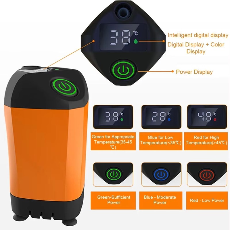 Outdoor Waterproof Portable Electric Shower Pump With Digital Display 1