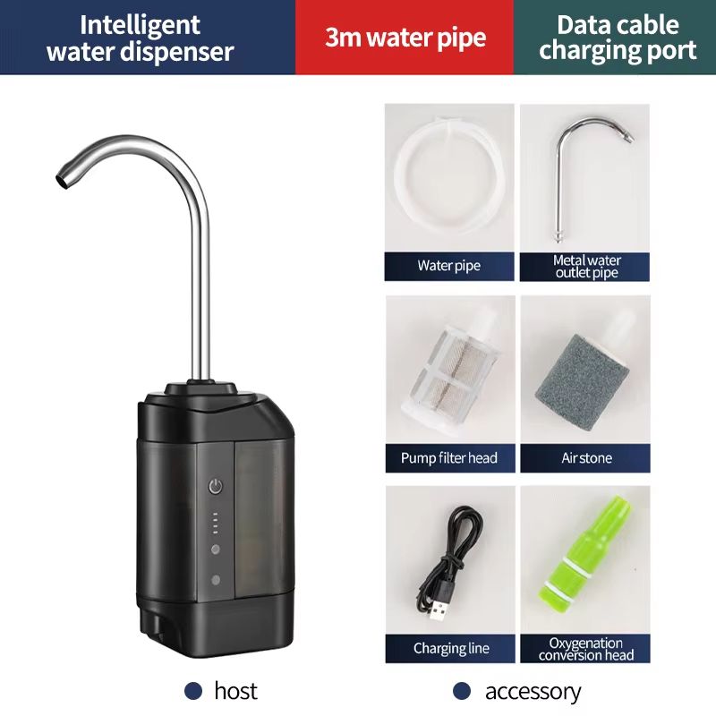 Outdoor USB Portable Fishing Oxygen Pump With Intelligent Sensor And LED Light 7