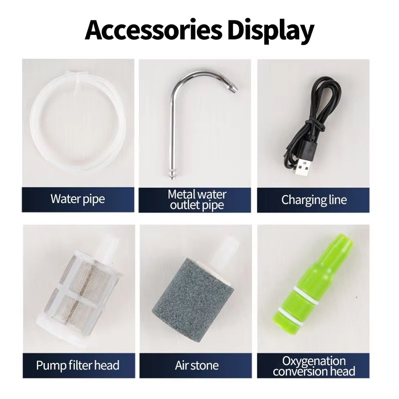 Outdoor USB Portable Fishing Oxygen Pump With Intelligent Sensor And LED Light 3