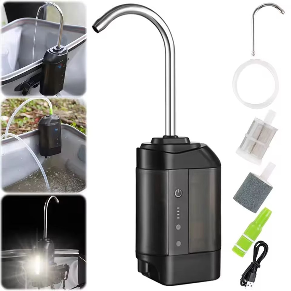 Outdoor USB Portable Fishing Oxygen Pump With Intelligent Sensor And LED Light 1