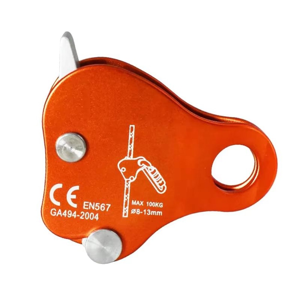 Outdoor Portable Climbing Ascender Rope Grip Belay Device For 813 MM Rope 6
