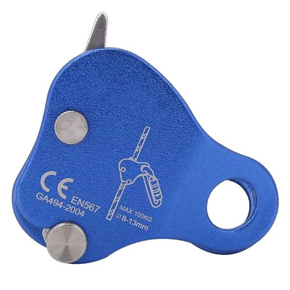 Outdoor Portable Climbing Ascender Rope Grip Belay Device For 813 MM Rope 8
