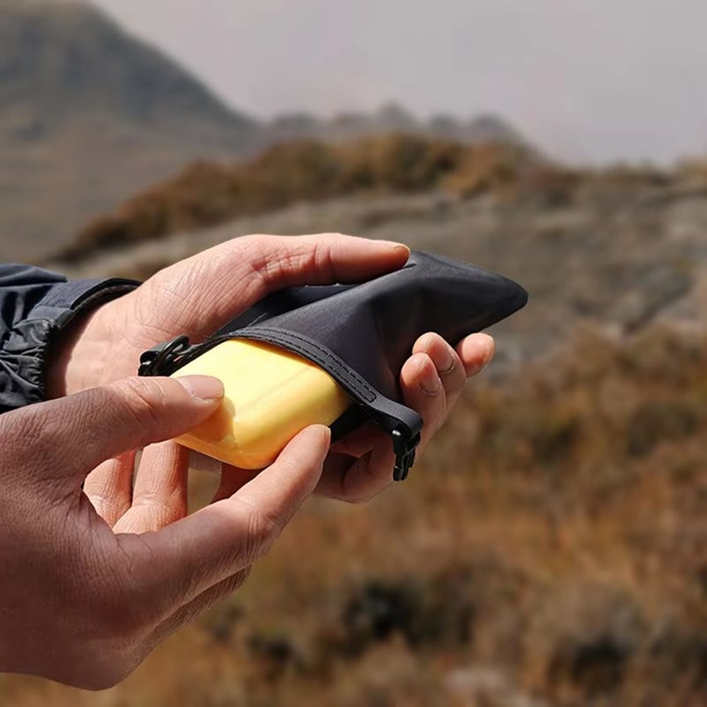 Outdoor Portable Waterproof Leakproof Soap Bar Travel Case With QuickDry Pouch 2