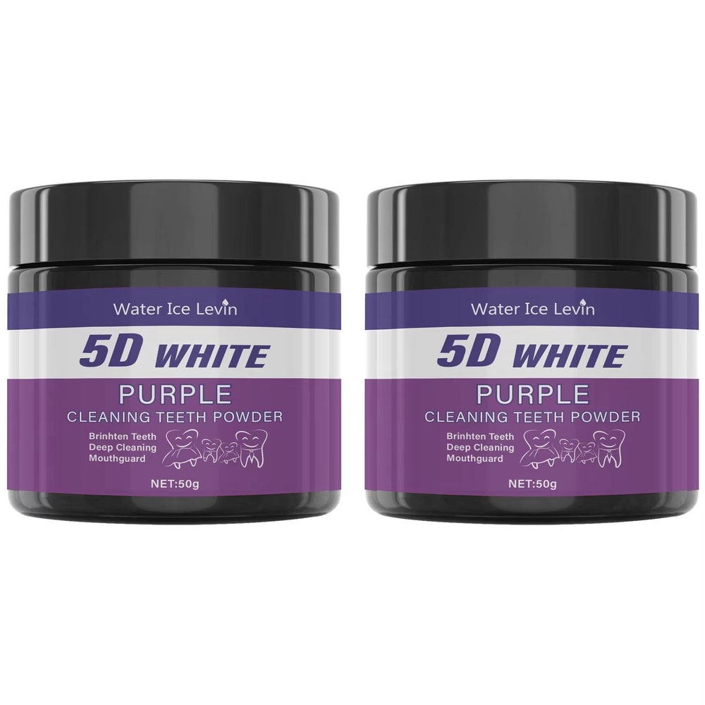 BrilliantSmile Purple Teeth Whitening Powder Daily Deep Clean Polishing Formula 7