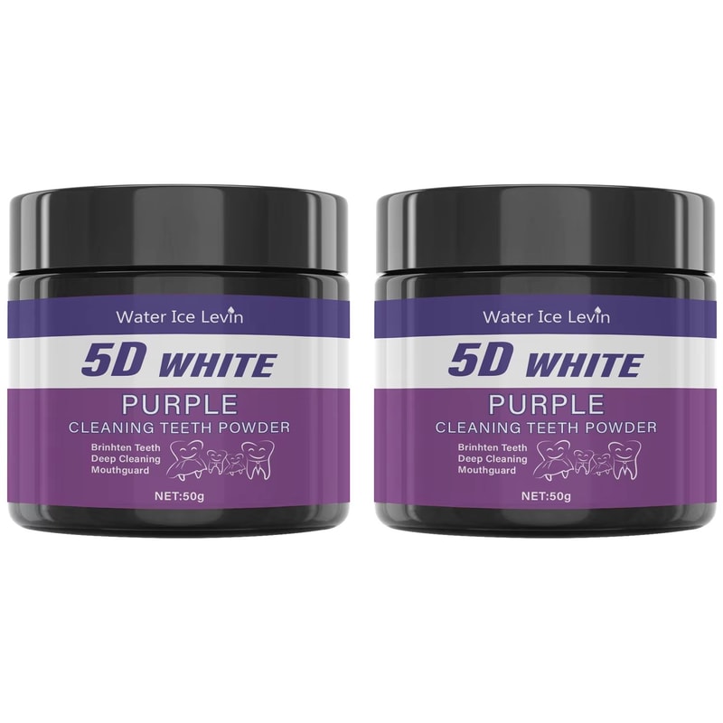 BrilliantSmile Purple Teeth Whitening Powder Daily Deep Clean Polishing Formula 7