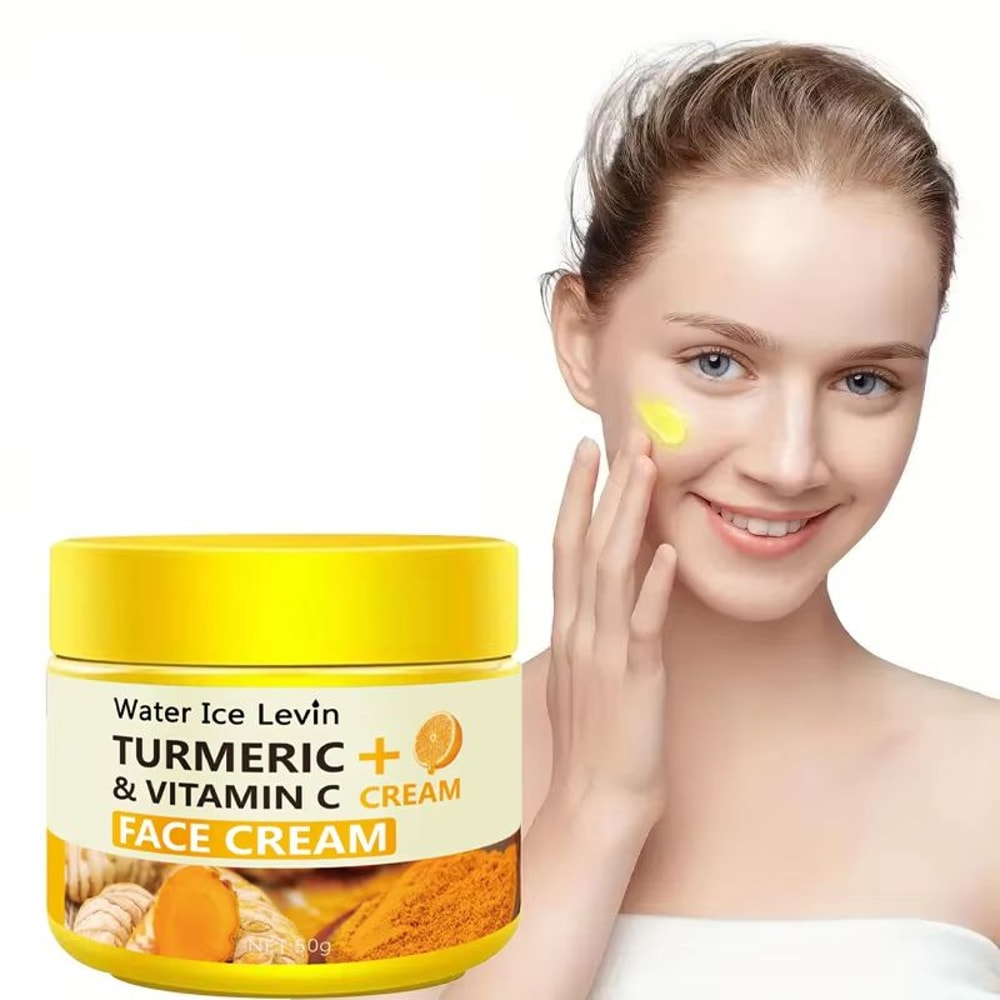 Turmeric Vitamin C AntiAging Moisturizing Cream Collagen Hyaluronic Acid Skin Care 1