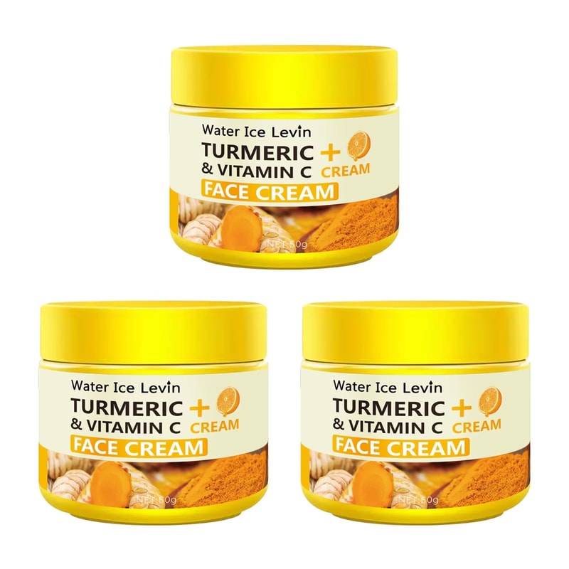 Turmeric Vitamin C AntiAging Moisturizing Cream Collagen Hyaluronic Acid Skin Care 8