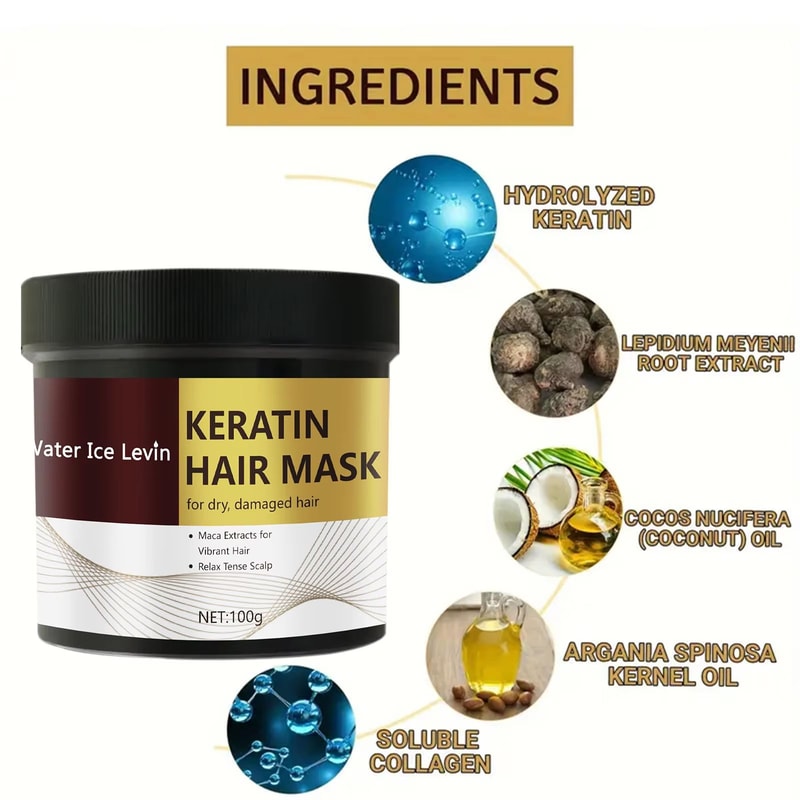 Magical Keratin Hair Mask 5 Second Deep Repair For Damaged Frizzy Hair With Shine Moisture 1