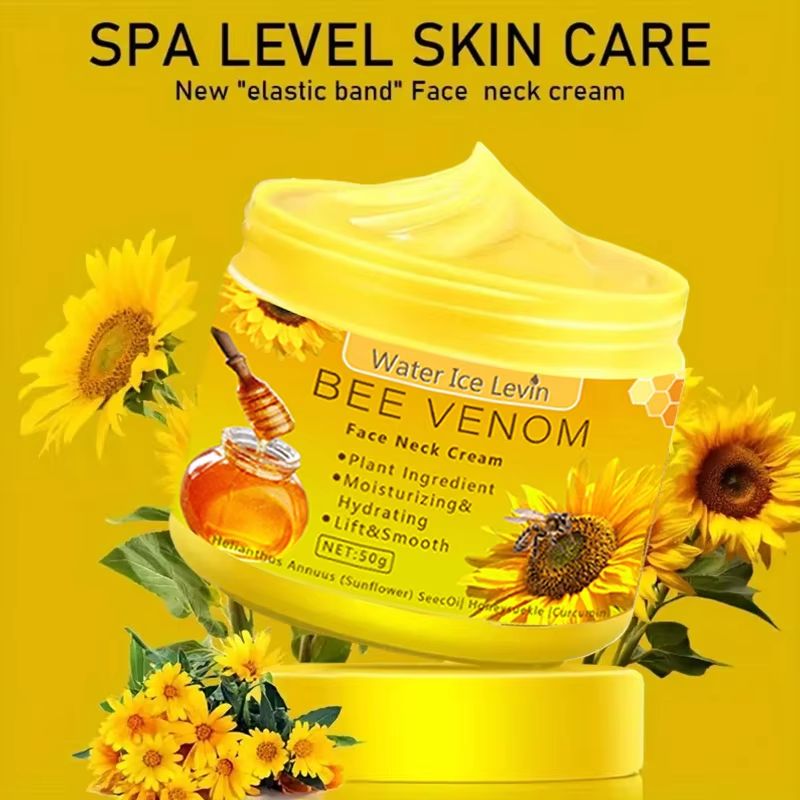 Bee Venom Neck Cream Moisturizing Sagging Improvement Fine Line Reduction Skin Repair 2