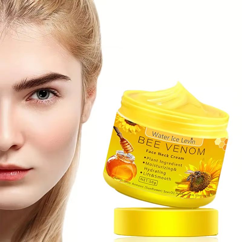 Bee Venom Neck Cream Moisturizing Sagging Improvement Fine Line Reduction Skin Repair 5