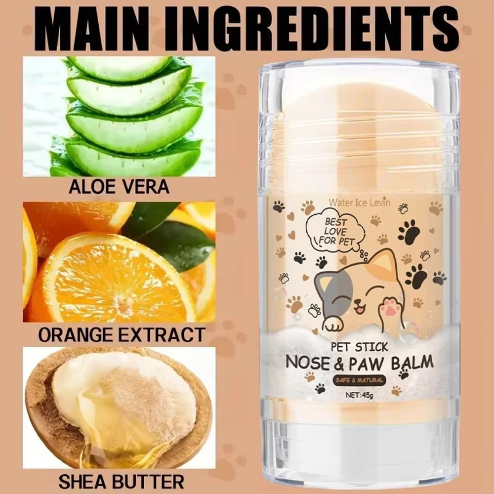 Dog Nose Paw Balm 45g Pet Paw Protector Moisturizer For Dogs Cats 2