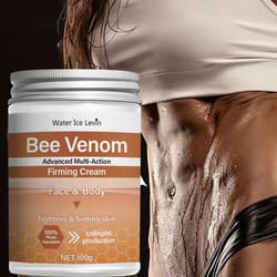 bee venom firming abdominal cream – plant-based moisturizing & skin-toning formula with hyaluronic acid & turmeric