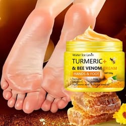 turmeric & bee venom anti-drying crack foot & hand repair cream – deep moisture & skin renewal