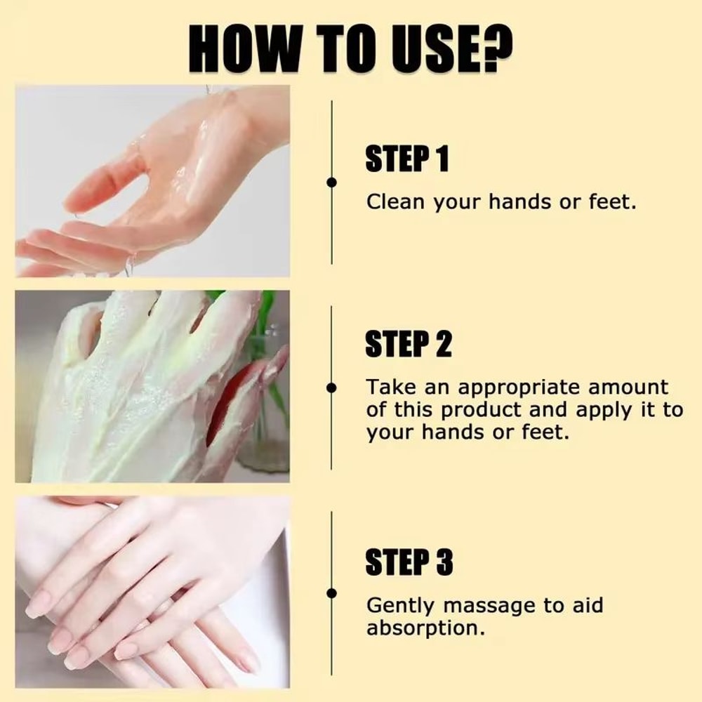 Turmeric Bee Venom AntiDrying Crack Foot Hand Repair Cream Deep Moisture Skin Renewal 5