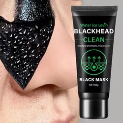 bamboo charcoal deep cleansing face mask – blackhead removal & exfoliating treatment
