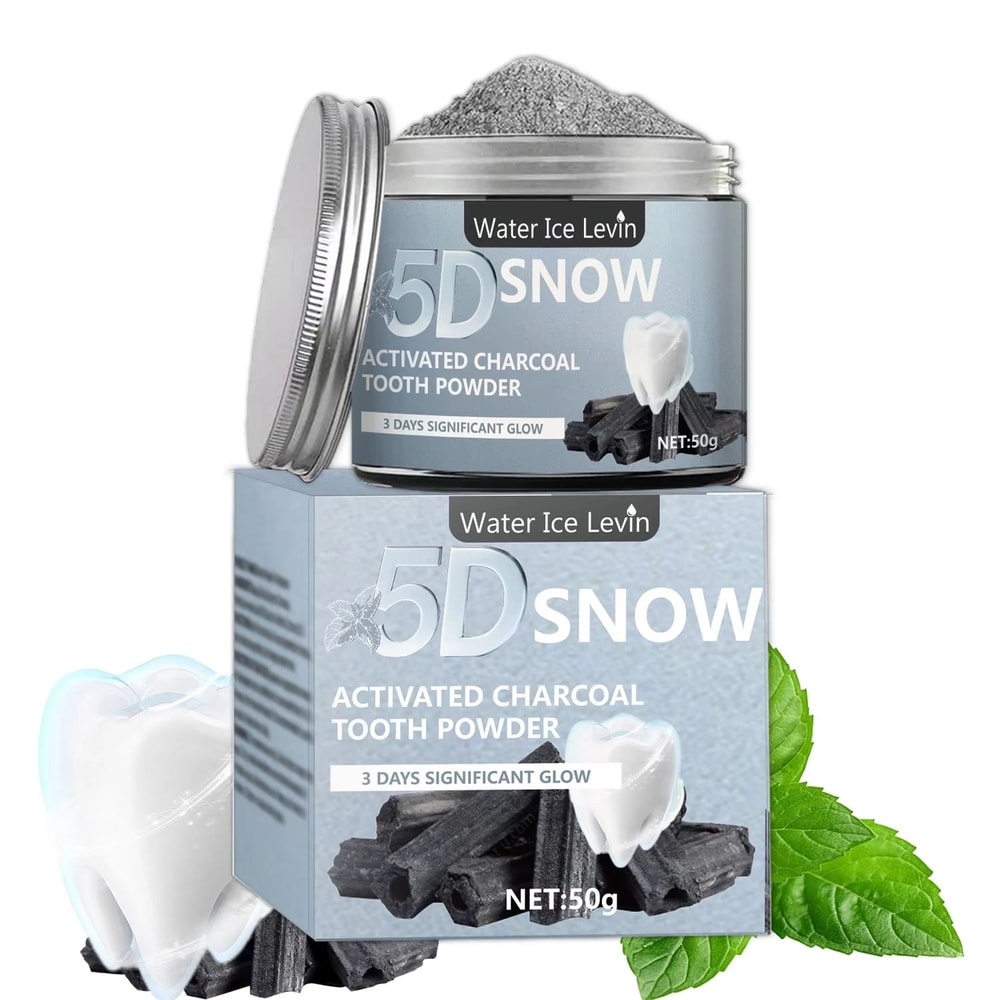 Bamboo Charcoal Teeth Whitening Powder For Natural Stain Removal And Fresh Breath 1