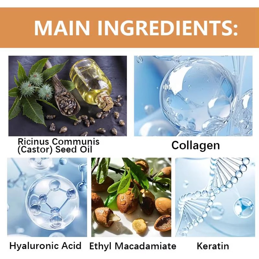 Black Castor Oil Curly Hair Styling Cream For Moisturizing And Defining Curls 3