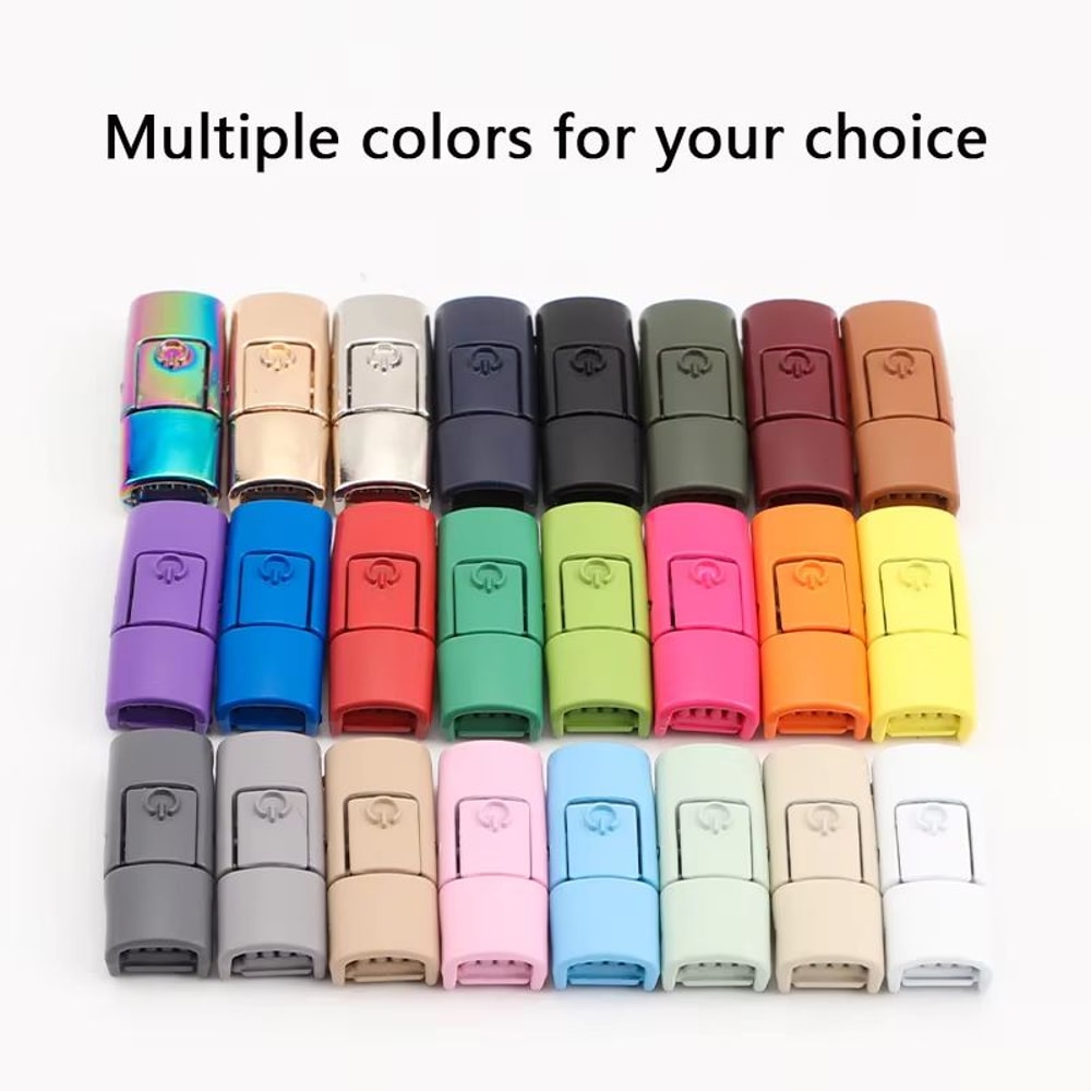Colorful Press Lock No Tie Elastic Shoelaces For Sneakers One Size Fits All 1