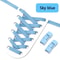 Colorful Press Lock No Tie Elastic Shoelaces For Sneakers One Size Fits All 8