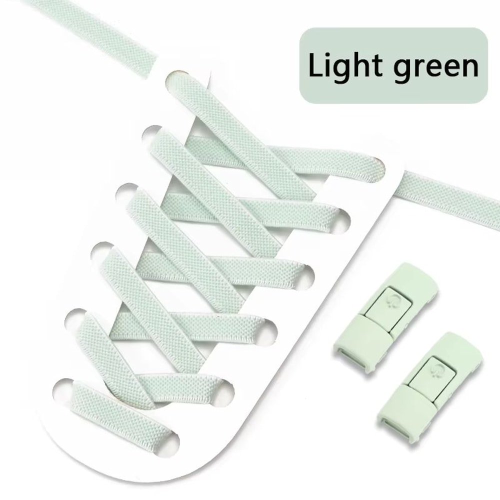 Colorful Press Lock No Tie Elastic Shoelaces For Sneakers One Size Fits All 22