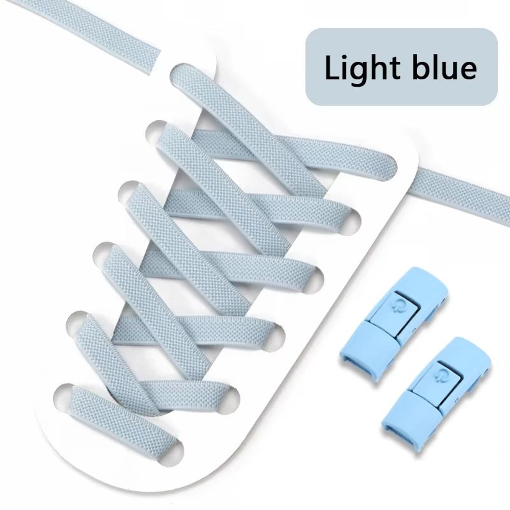 Colorful Press Lock No Tie Elastic Shoelaces For Sneakers One Size Fits All 24