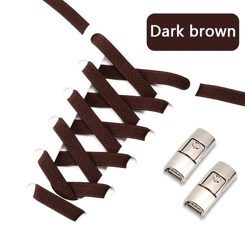 Colorful Press Lock No Tie Elastic Shoelaces For Sneakers One Size Fits All 25