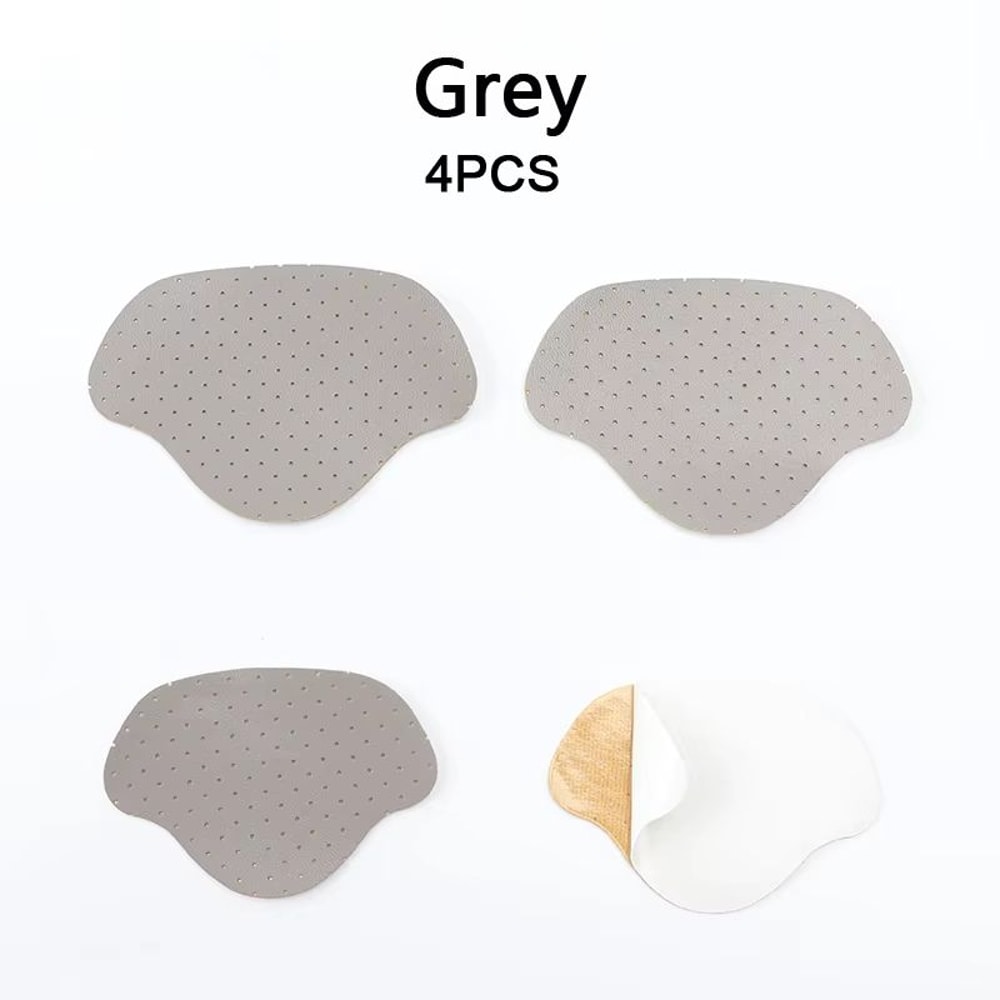 4Piece Heel Repair Sticky Shoe Patch Set AntiWear Heel Pads For Foot Comfort 11