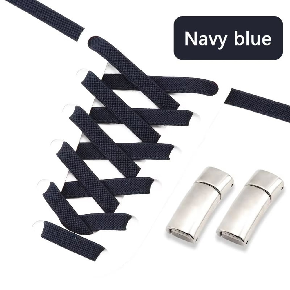 Magnetic NoTie Flat Elastic Shoelaces With Clip Stretch Sneaker Laces For Men Women And Kids 9