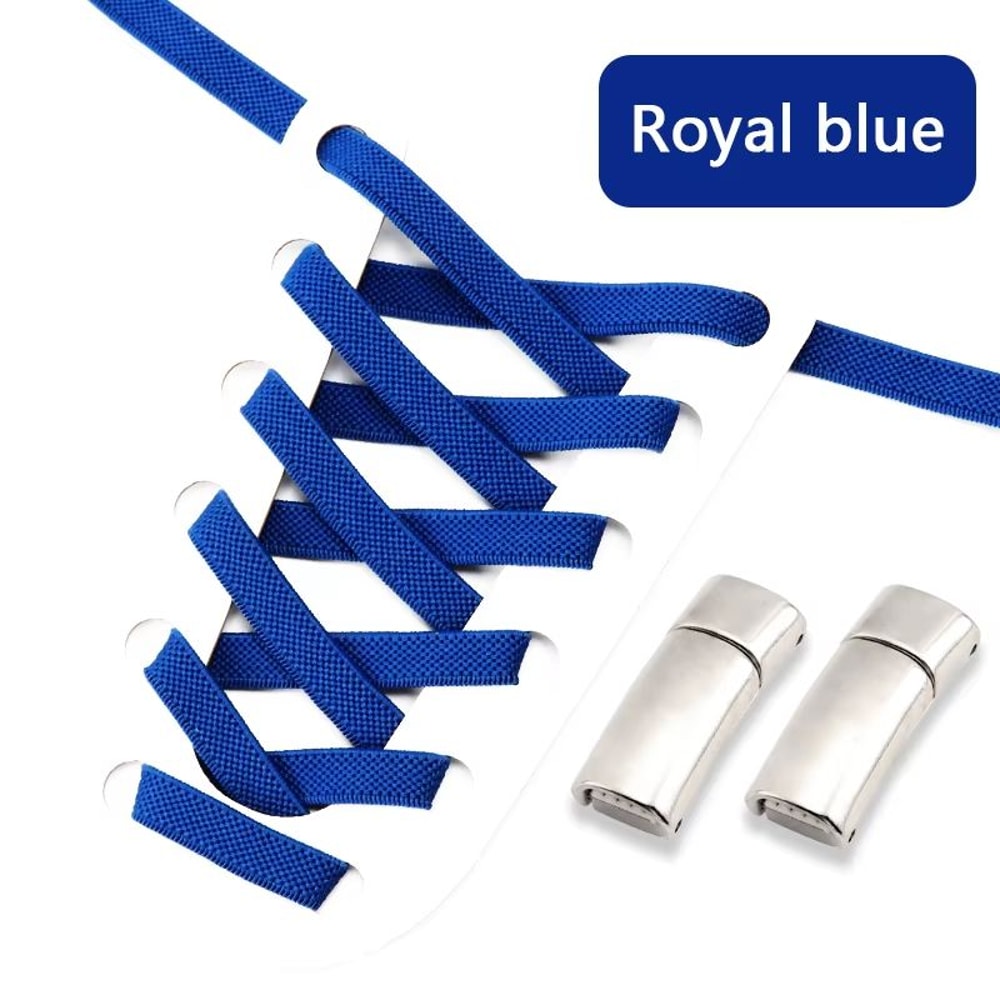 Magnetic NoTie Flat Elastic Shoelaces With Clip Stretch Sneaker Laces For Men Women And Kids 10