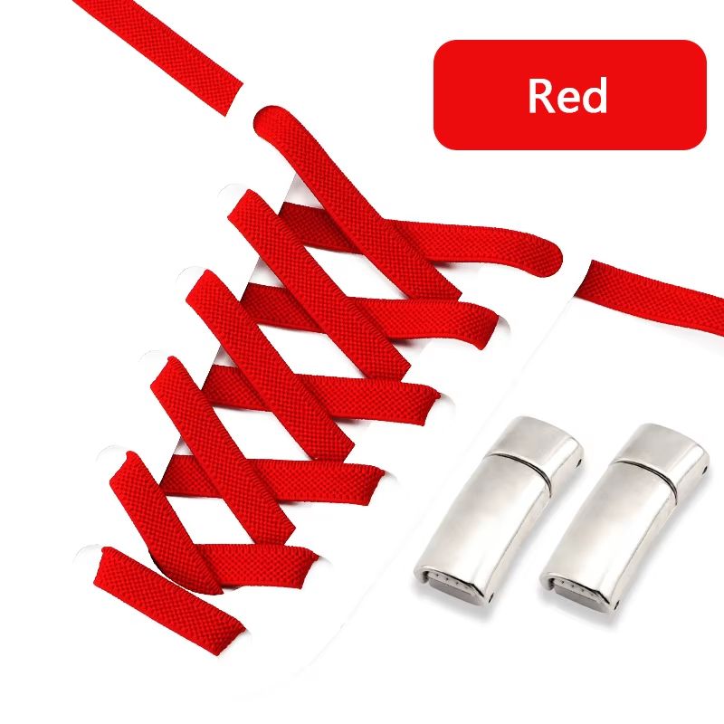 Magnetic NoTie Flat Elastic Shoelaces With Clip Stretch Sneaker Laces For Men Women And Kids 14