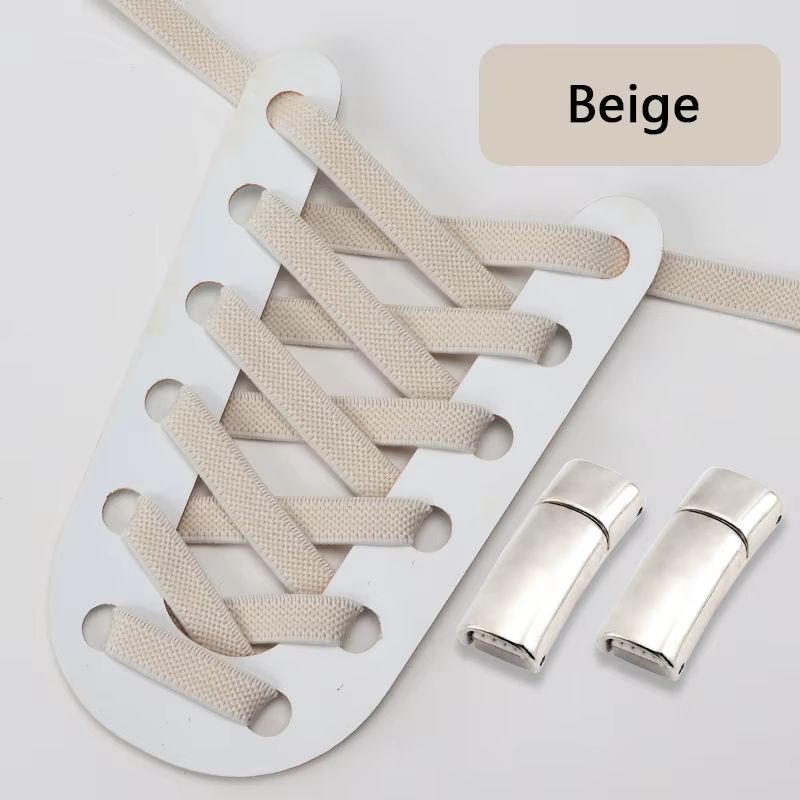 Magnetic NoTie Flat Elastic Shoelaces With Clip Stretch Sneaker Laces For Men Women And Kids 19