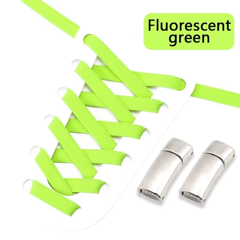Magnetic NoTie Flat Elastic Shoelaces With Clip Stretch Sneaker Laces For Men Women And Kids 23