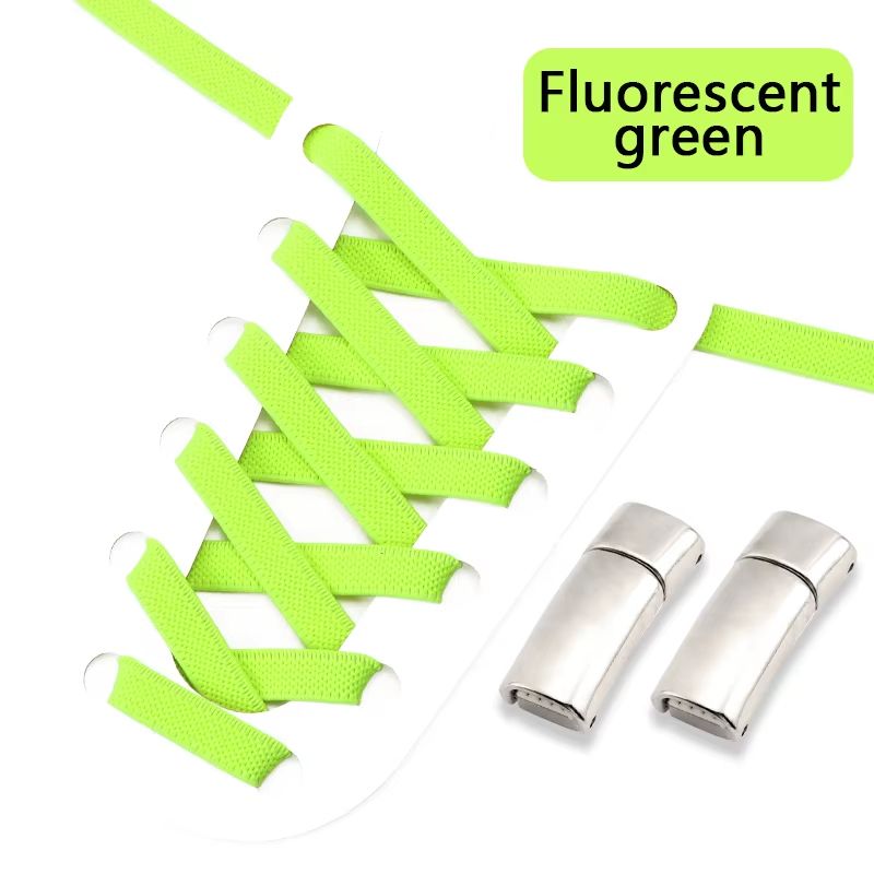 Magnetic NoTie Flat Elastic Shoelaces With Clip Stretch Sneaker Laces For Men Women And Kids 23