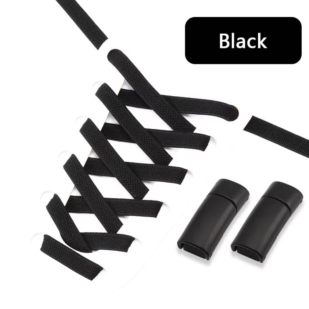 Magnetic NoTie Flat Elastic Shoelaces With Clip Stretch Sneaker Laces For Men Women And Kids 28