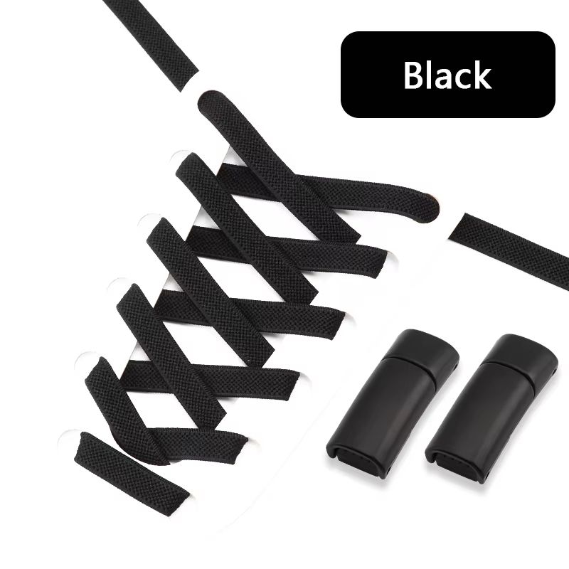 Magnetic NoTie Flat Elastic Shoelaces With Clip Stretch Sneaker Laces For Men Women And Kids 28