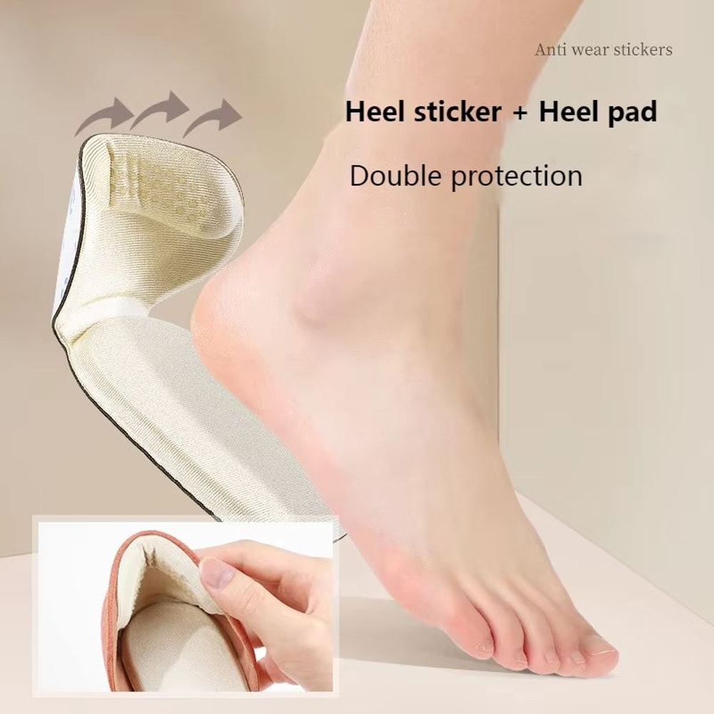 TShape Sponge Heel Stickers Shoe Cushion Inserts Heel Protectors For High Heels 4
