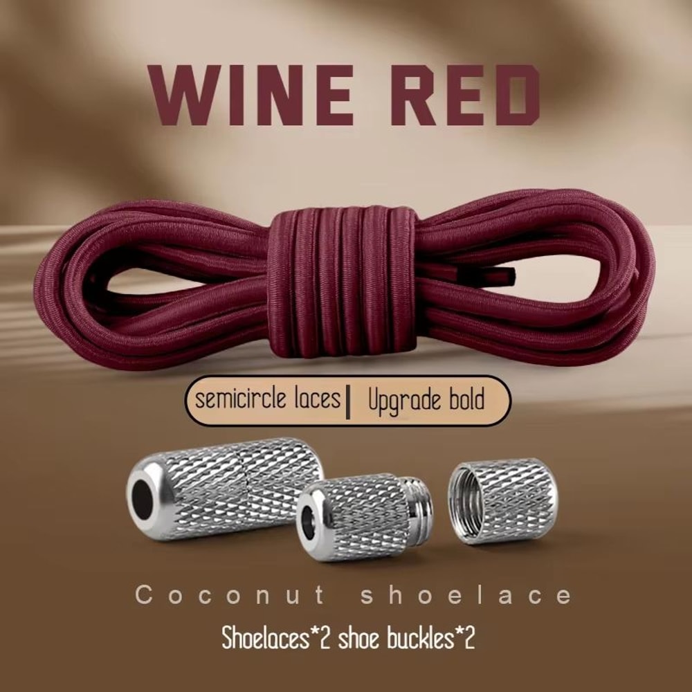 Round Elastic NoTie Shoelaces For Sneakers And Tennis Shoes Kids And Adult 11