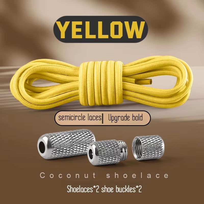 Round Elastic NoTie Shoelaces For Sneakers And Tennis Shoes Kids And Adult 12