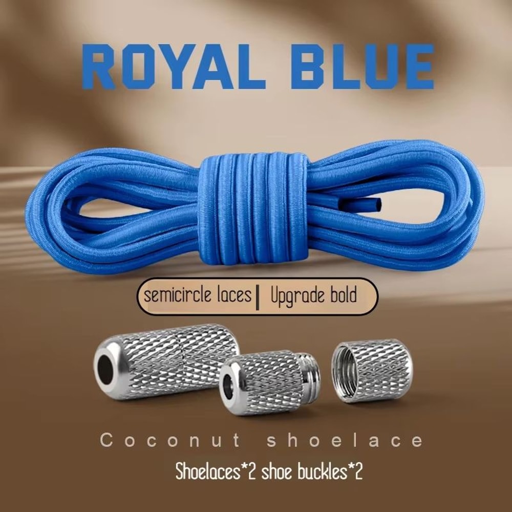 Round Elastic NoTie Shoelaces For Sneakers And Tennis Shoes Kids And Adult 8