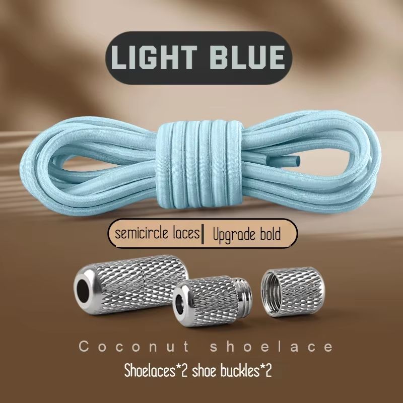 Round Elastic NoTie Shoelaces For Sneakers And Tennis Shoes Kids And Adult 17