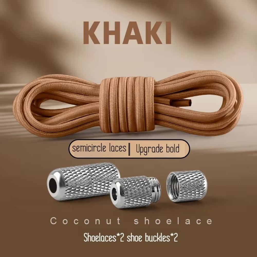 Round Elastic NoTie Shoelaces For Sneakers And Tennis Shoes Kids And Adult 22