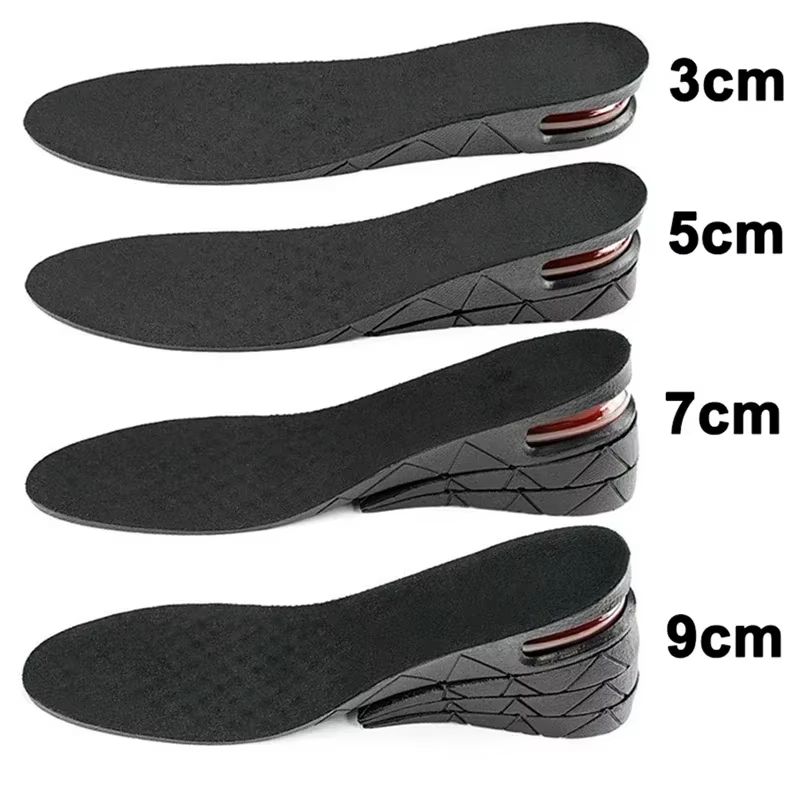 Adjustable Air Cushion Height Increase Insoles For Men And Women 3 9 Cm Invisible Lift Insert 1