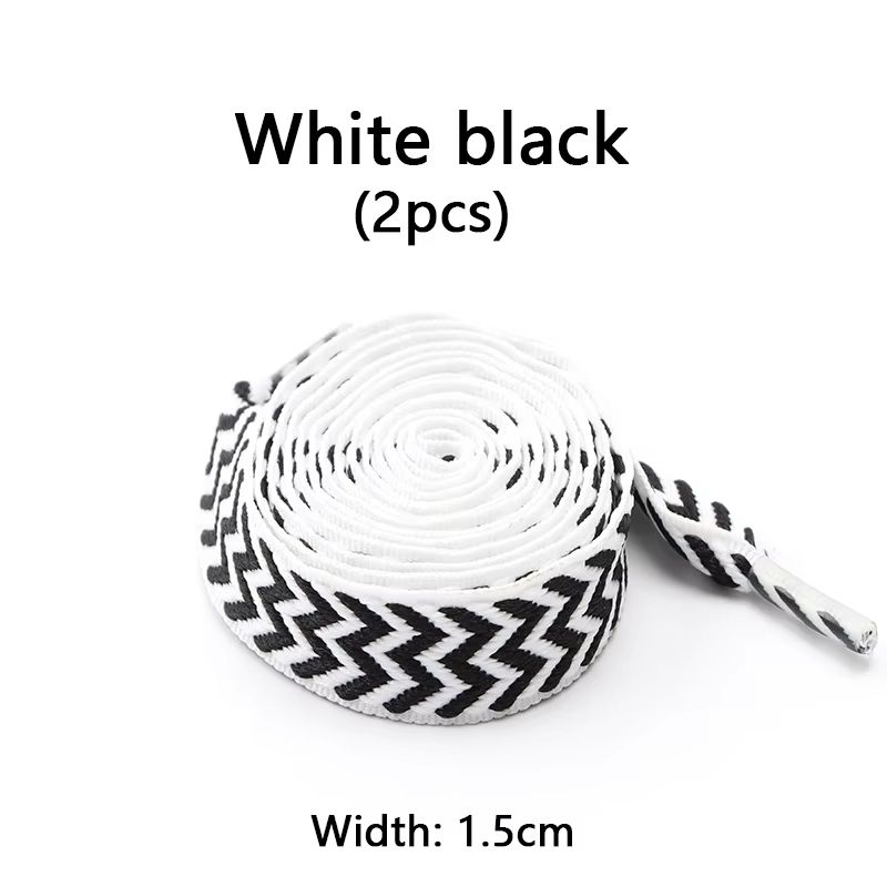 Flat Wavy Bread Style Shoelaces For Sneakers 059in 079in 118in Trend Shoe Lace Ropes 9