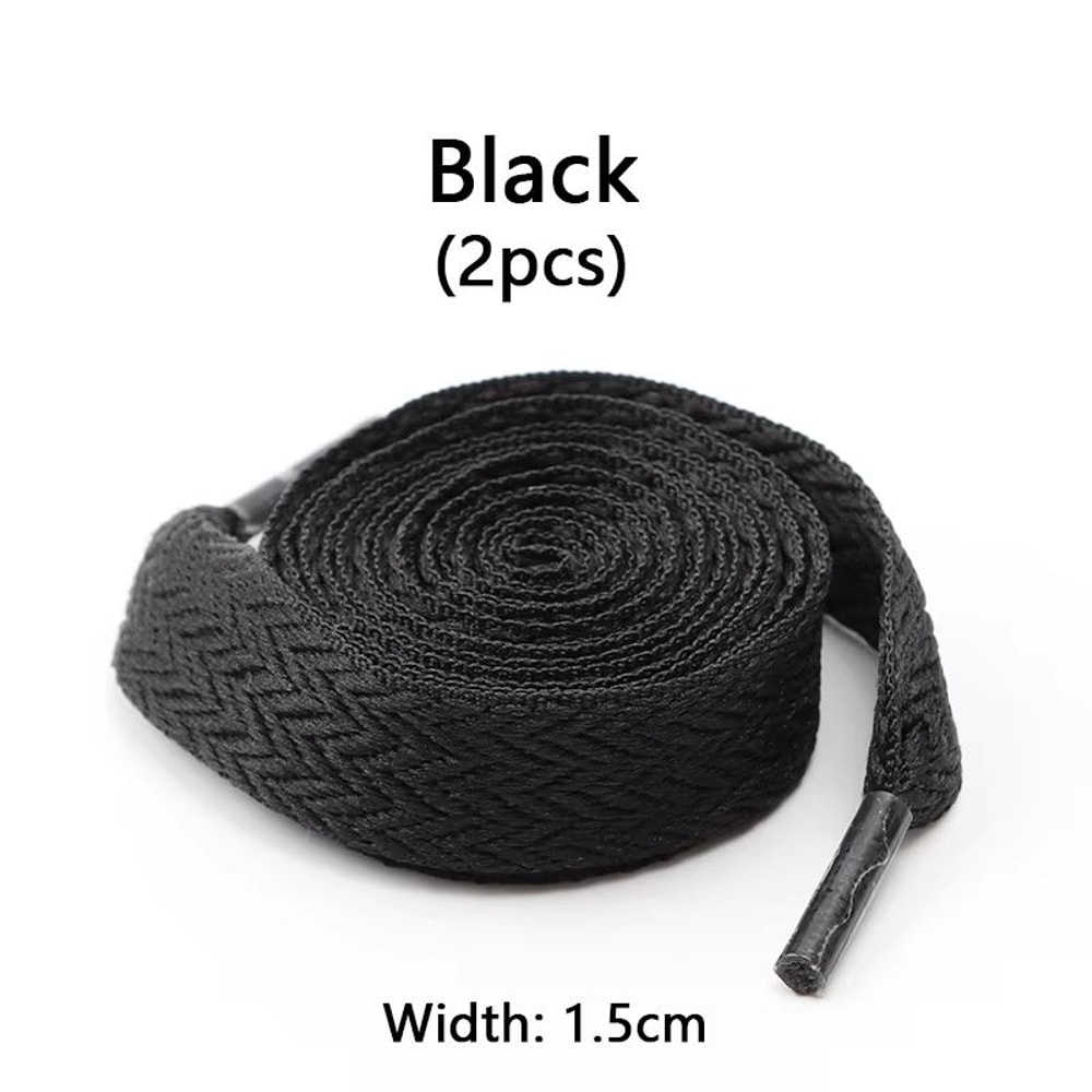 Flat Wavy Bread Style Shoelaces For Sneakers 059in 079in 118in Trend Shoe Lace Ropes 6